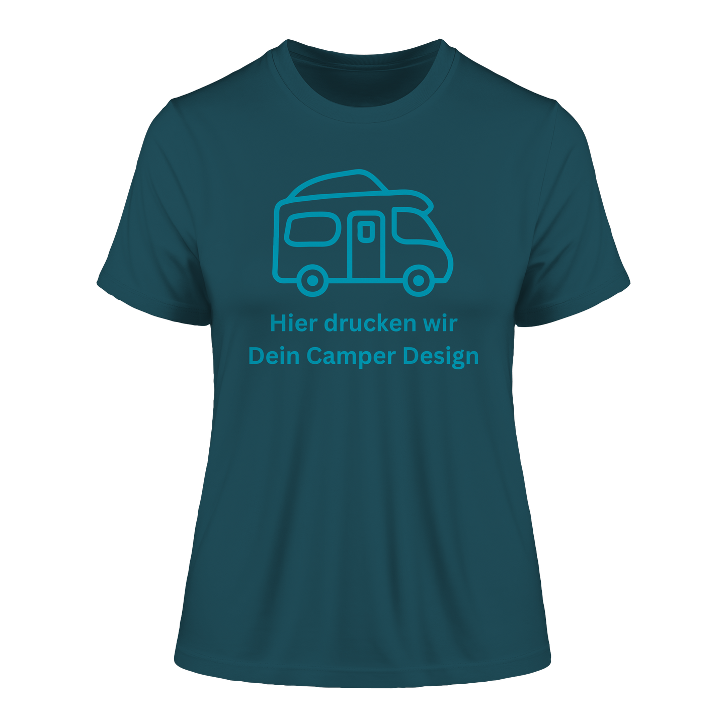 Fitted Ladies Organic Shirt "Stargazer" - bedruckt mit Deiner Camper Illustration