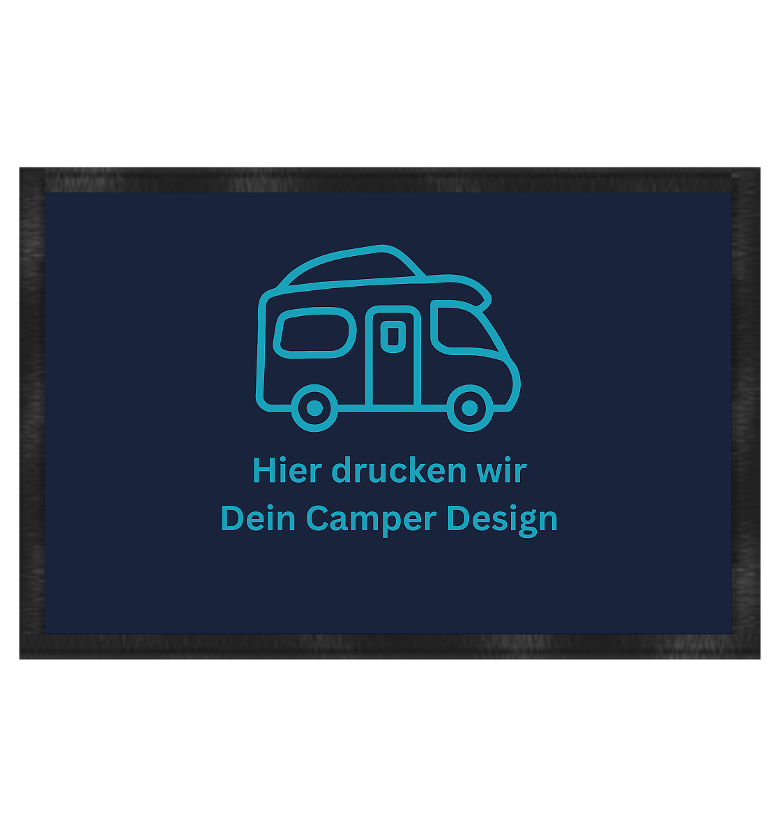 Fußmatte 60x40cm "Navy" - bedruckt mit Deiner Camper Illustration