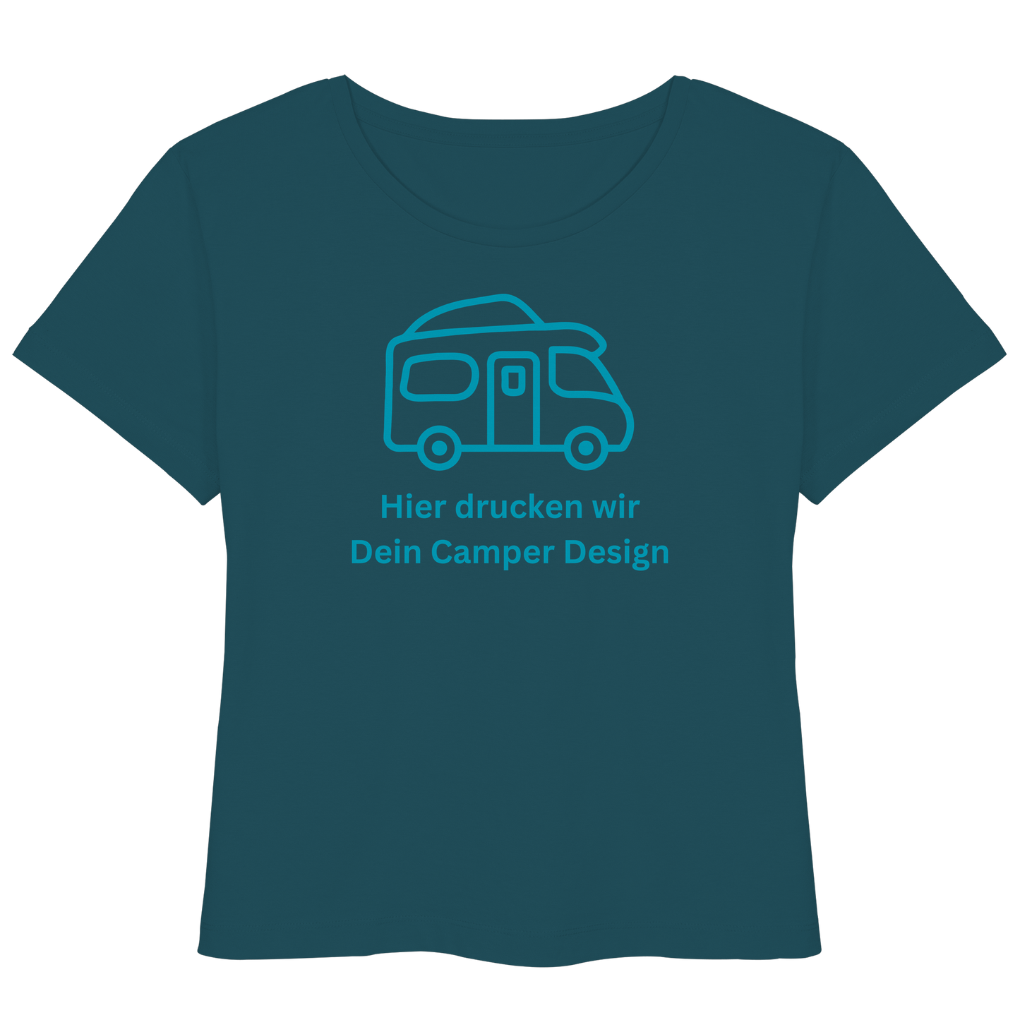 Womens Organic Lightweight T-Shirt "Stargazer" - bedruckt mit Deiner Camper Illustration