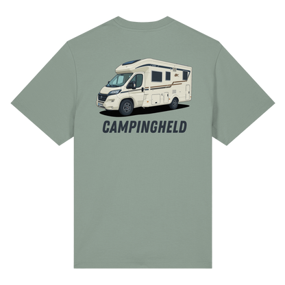 Premium Organic Shirt "Aloe" - vorne und hinten bedruckt mit Deiner Camper Illustration