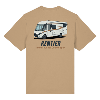 Premium Organic Shirt "Latte" - vorne und hinten bedruckt mit Deiner Camper Illustration