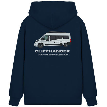Premium Organic Zipper "French Navy" - vorne und hinten bedruckt mit Deiner Camper Illustration