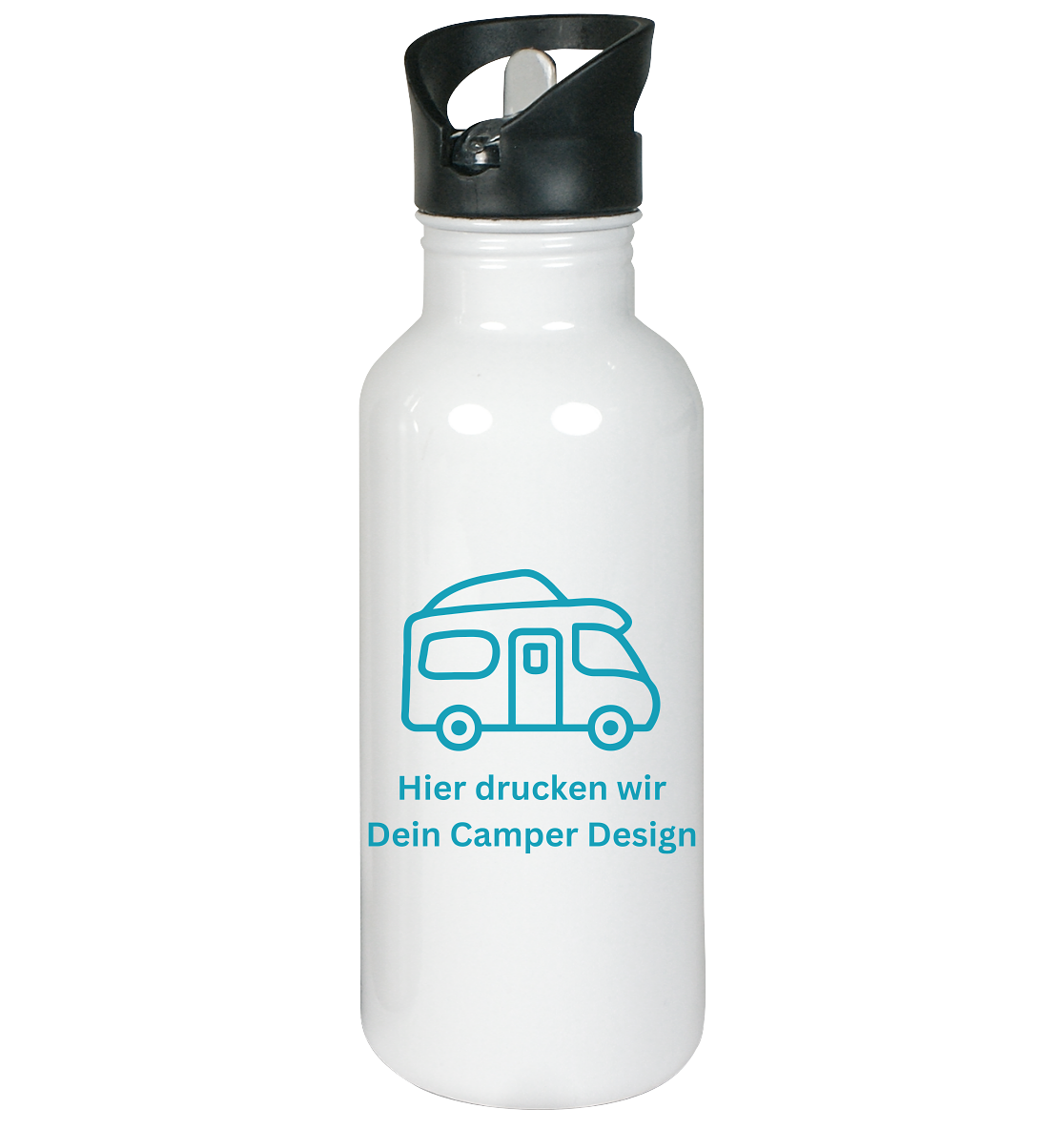 Edelstahl-Trinkflasche - bedruckt mit Deiner Camper Illustration