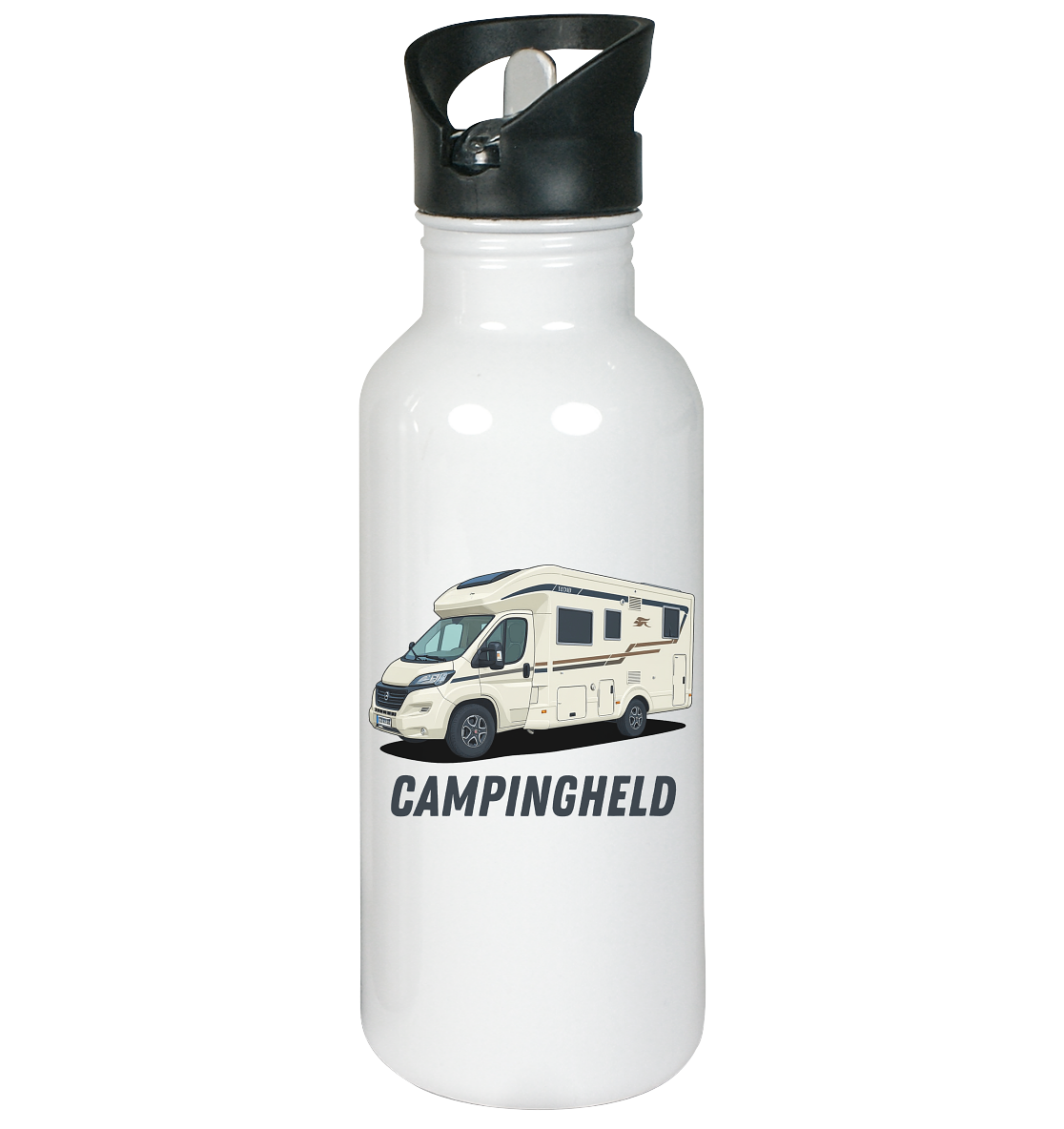 Edelstahl-Trinkflasche - bedruckt mit Deiner Camper Illustration