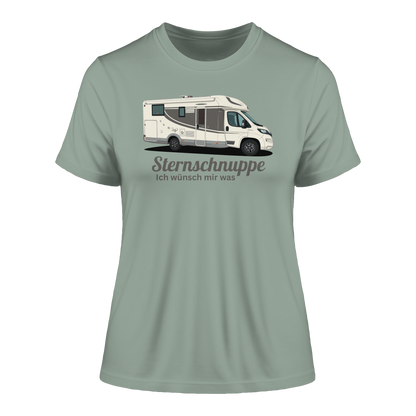 Fitted Ladies Organic Shirt "Aloe" - bedruckt mit Deiner Camper Illustration