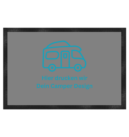 Fußmatte 60x40cm "Grey" - bedruckt mit Deiner Camper Illustration