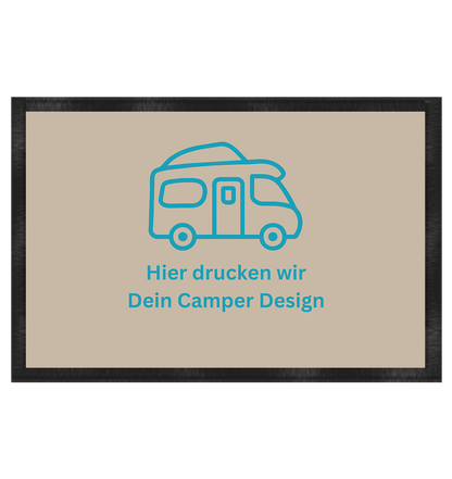 Fußmatte 60x40cm "Sand" - bedruckt mit Deiner Camper Illustration