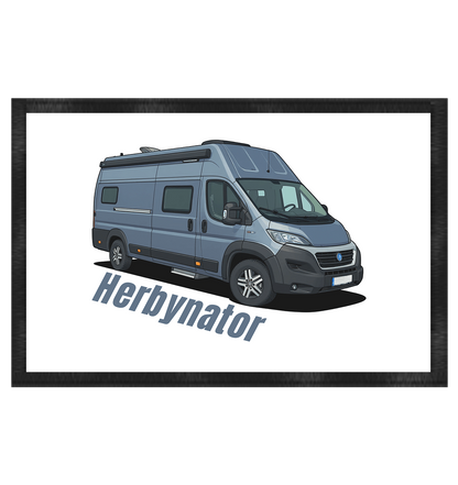 Fußmatte 60x40cm "White" - bedruckt mit Deiner Camper Illustration - Fußmatte 60x40cm