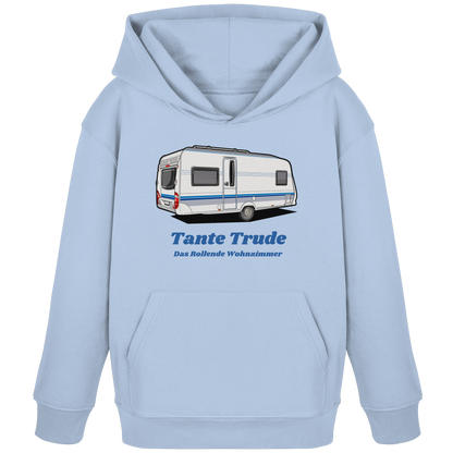 Kids Organic Hoodie "Blue Soul" - bedruckt mit Deiner Camper Illustration