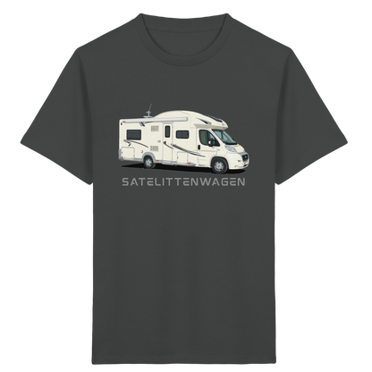 Kids Organic Shirt "Anthracite" - bedruckt mit Deiner Camper Illustration
