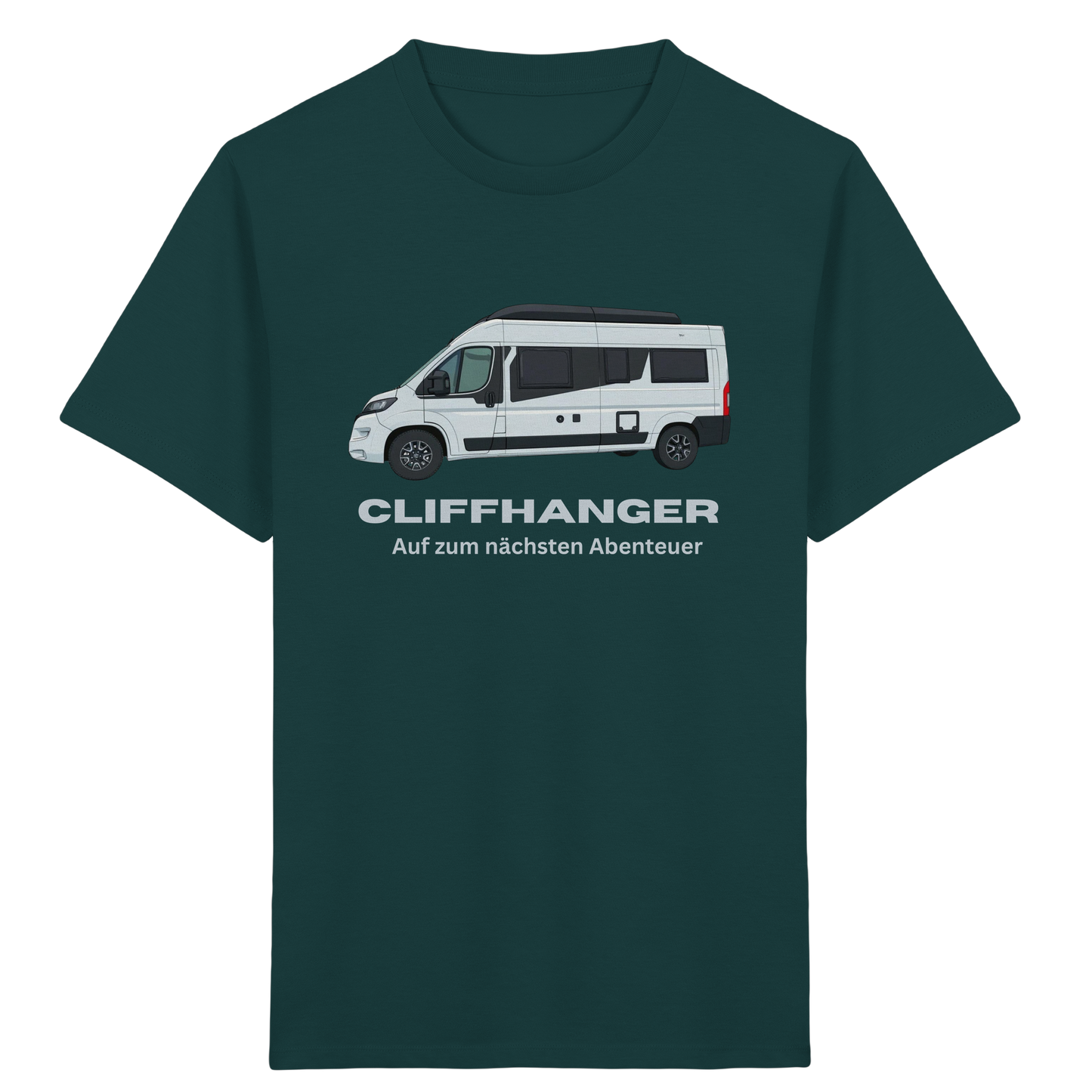 Kids Organic Shirt "Glazed Green" - bedruckt mit Deiner Camper Illustration