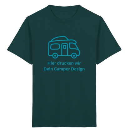 Kids Organic Shirt "Glazed Green" - bedruckt mit Deiner Camper Illustration