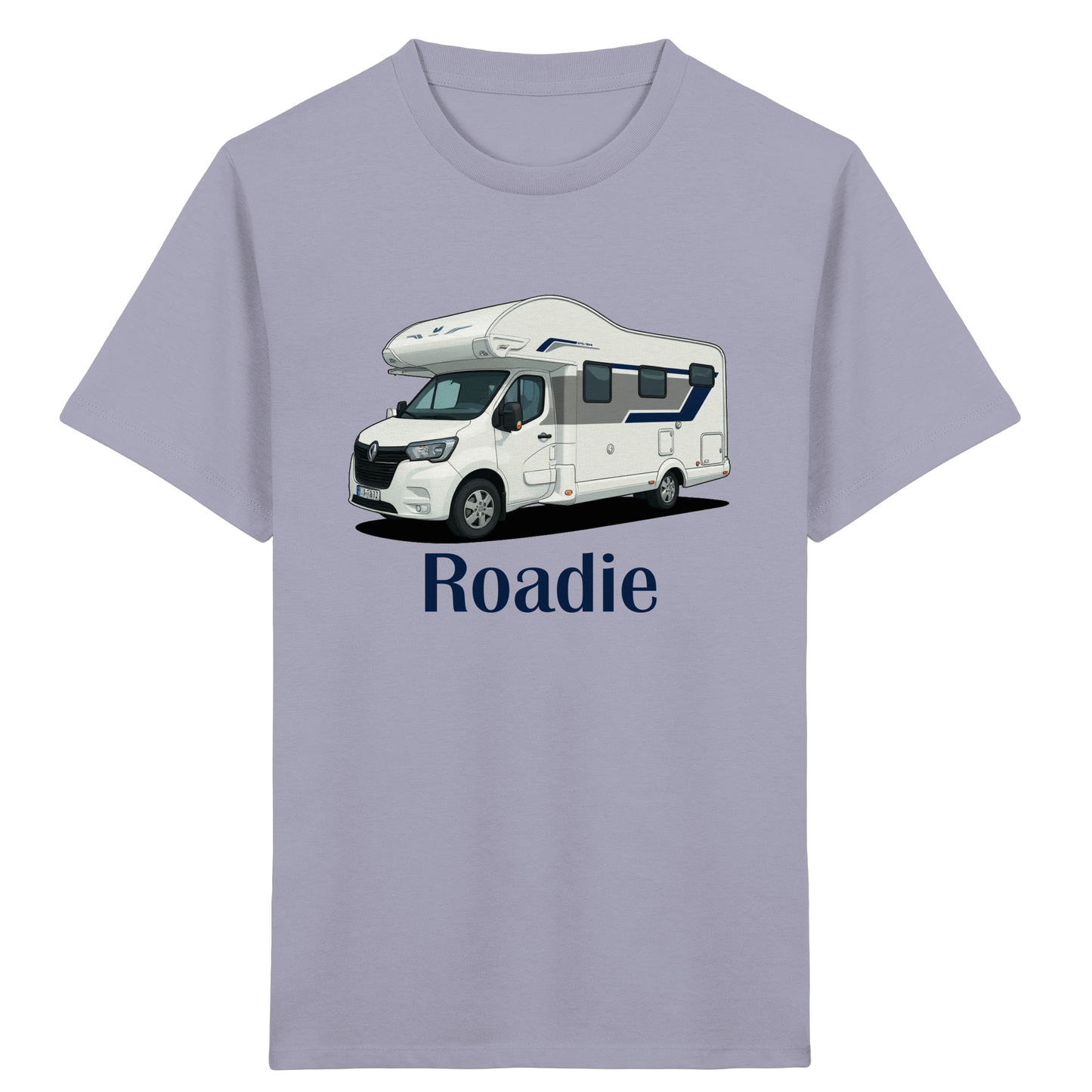 Kids Organic Shirt "Lavender" - bedruckt mit Deiner Camper Illustration