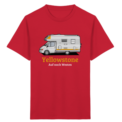 Kids Organic Shirt "Red" - bedruckt mit Deiner Camper Illustration