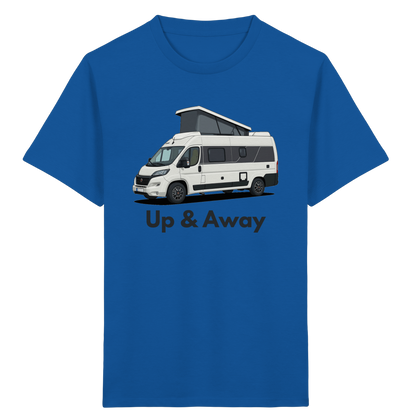 Kids Organic Shirt "Royal Blue" - bedruckt mit Deiner Camper Illustration