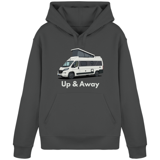 Organic Hoodie "Anthracite" - bedruckt mit Deiner Camper Illustration