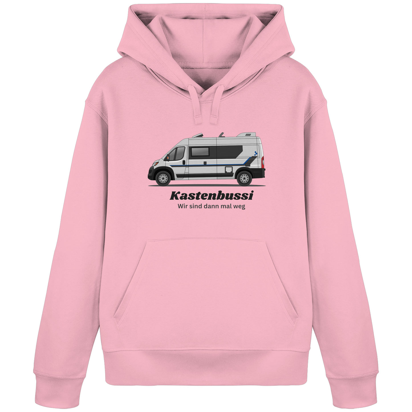 Organic Hoodie "Cotton Pink" - bedruckt mit Deiner Camper Illustration
