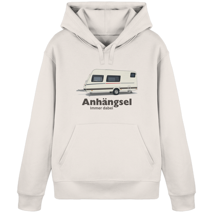Organic Hoodie "Vintage White" - bedruckt mit Deiner Camper Illustration