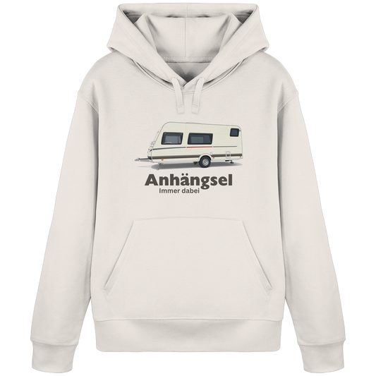 Organic Hoodie "Vintage White" - bedruckt mit Deiner Camper Illustration