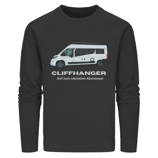 Organic Sweatshirt "Black" - bedruckt mit Deiner Camper Illustration