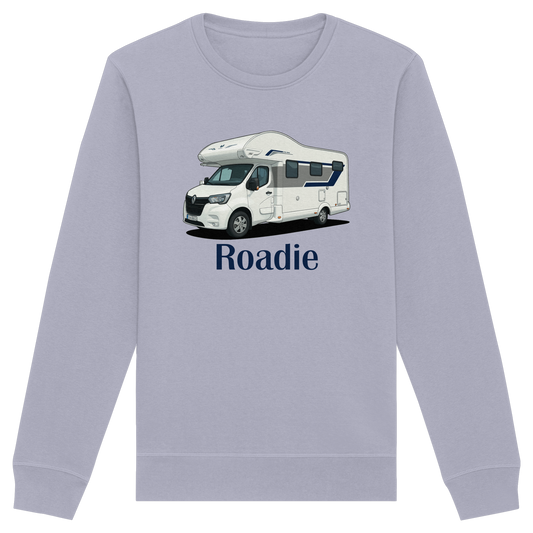 Organic Sweatshirt "Serene Blue" - bedruckt mit Deiner Camper Illustration