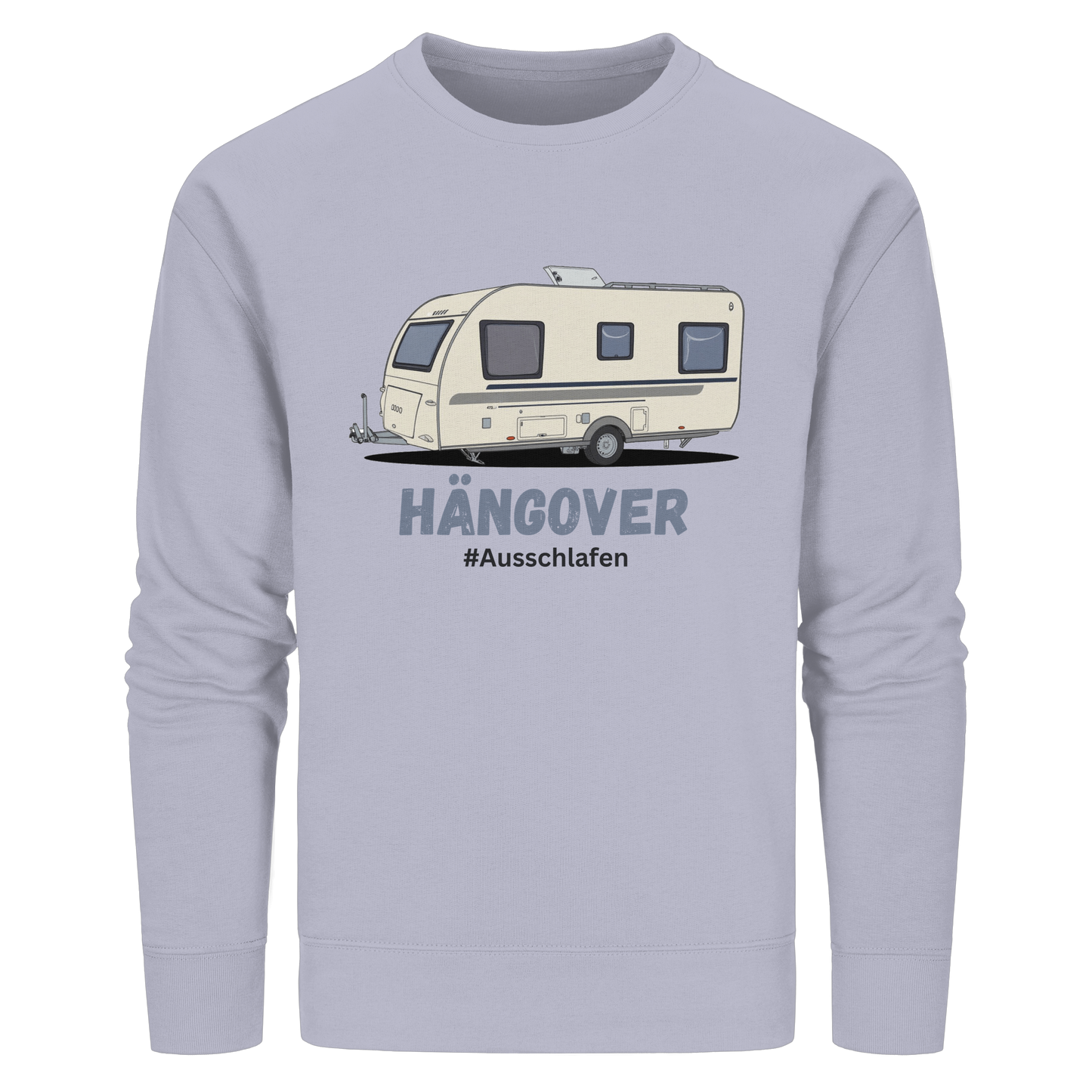 Organic Sweatshirt "Serene Blue" - bedruckt mit Deiner Camper Illustration