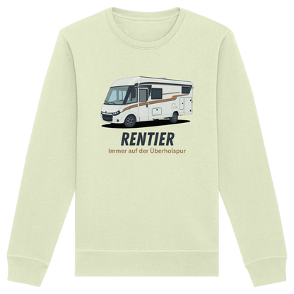 Organic Sweatshirt "Stem Green" - bedruckt mit Deiner Camper Illustration