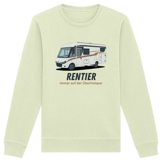 Organic Sweatshirt "Stem Green" - bedruckt mit Deiner Camper Illustration