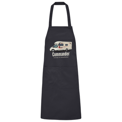 Organic Grillschürze "Black" - bedruckt mit Deiner Camper Illustration