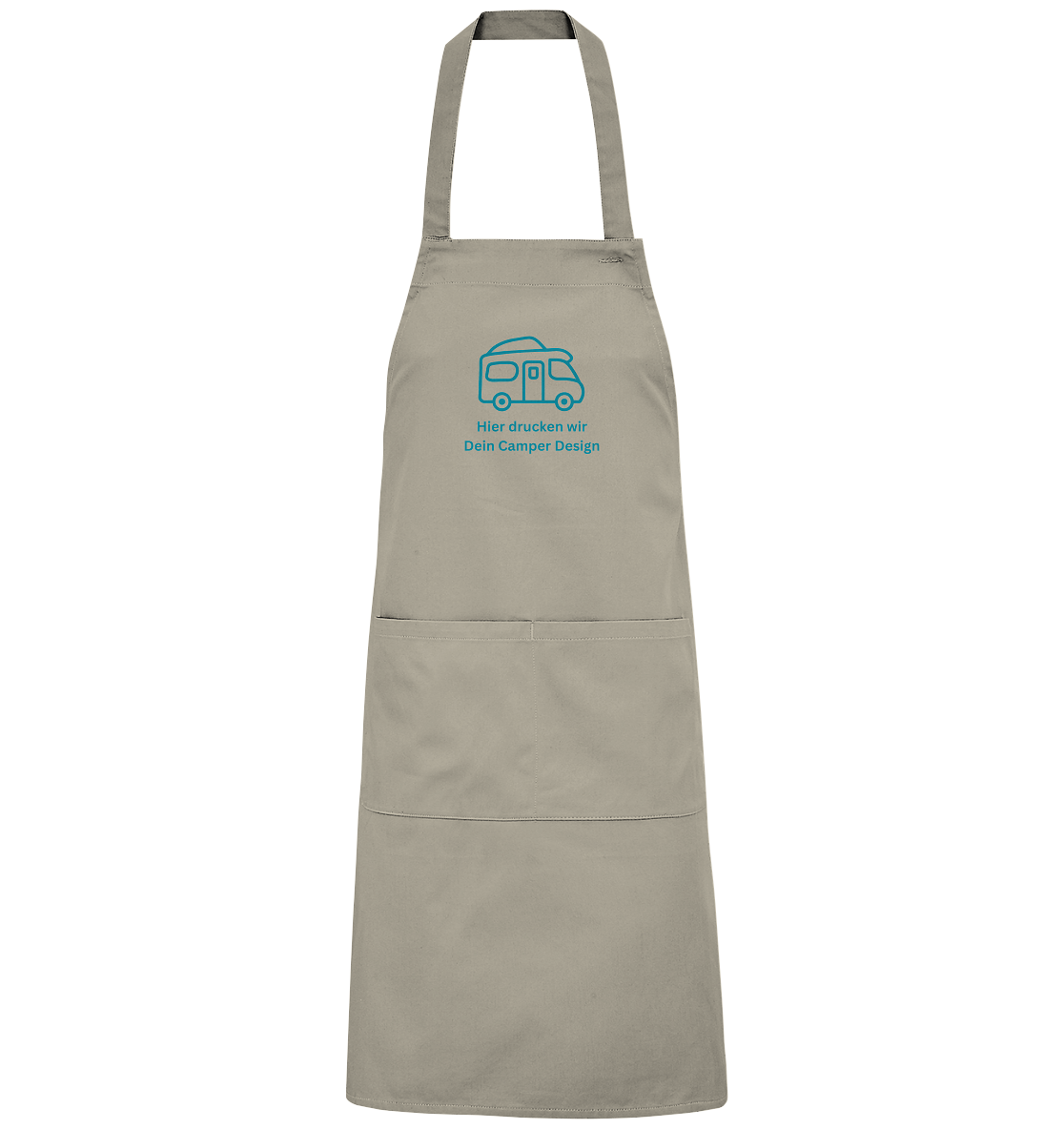 Organic Grillschürze "Rope" - bedruckt mit Deiner Camper Illustration