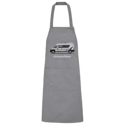 Organic Grillschürze "Dark Grey (Solid)" - bedruckt mit Deiner Camper Illustration