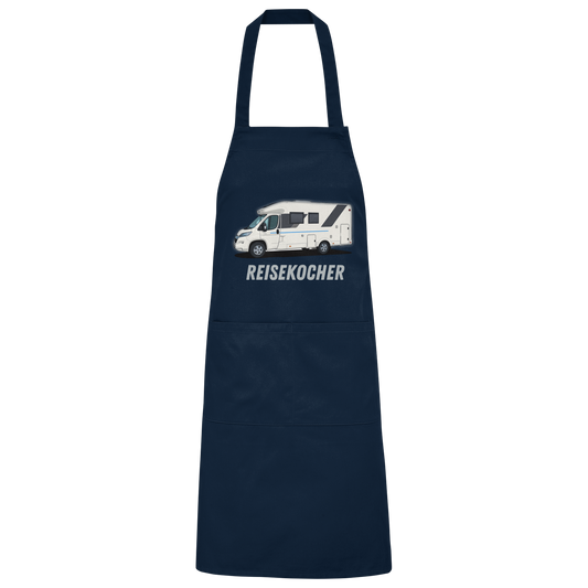 Organic Grillschürze "Navy" - bedruckt mit Deiner Camper Illustration