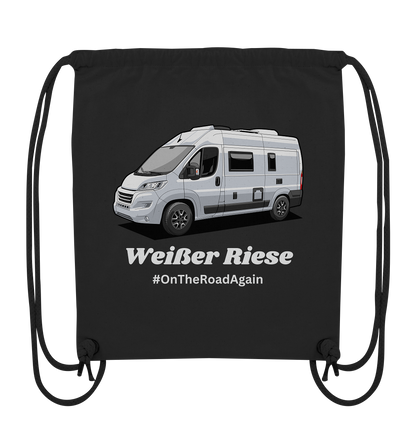 Organic Gym-Bag "Black" - bedruckt mit Deiner Camper Illustration
