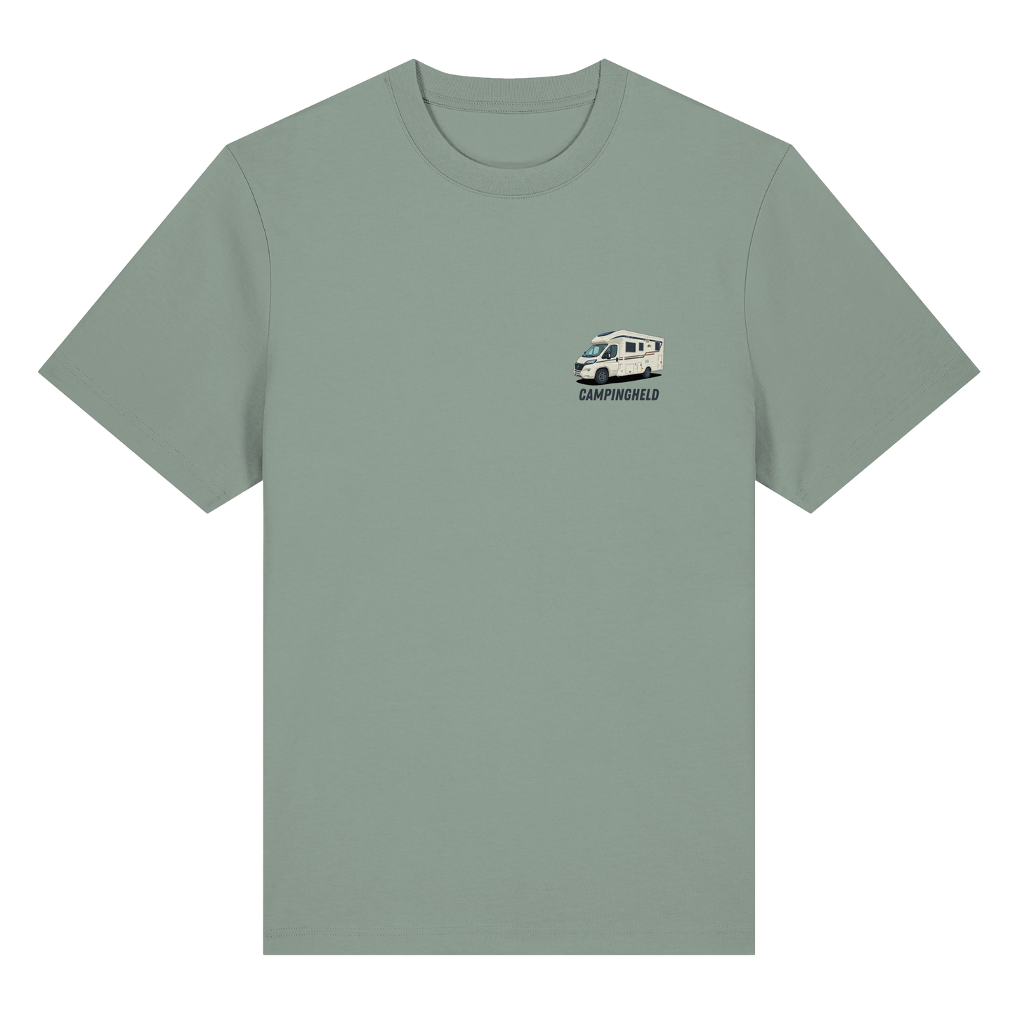 Premium Organic Shirt "Aloe" - vorne und hinten bedruckt mit Deiner Camper Illustration