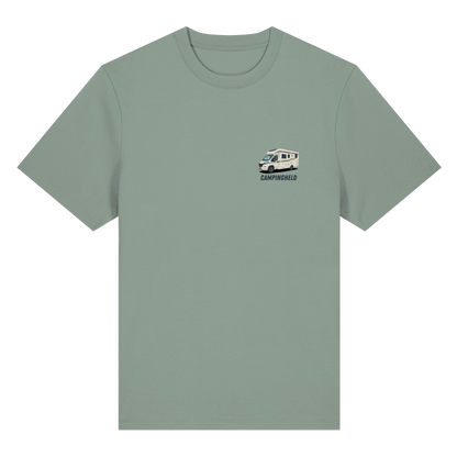 Premium Organic Shirt "Aloe" - vorne und hinten bedruckt mit Deiner Camper Illustration