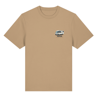 Premium Organic Shirt "Latte" - vorne und hinten bedruckt mit Deiner Camper Illustration