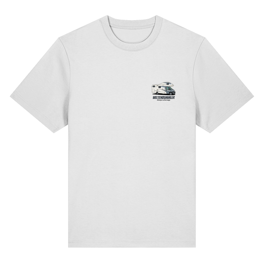 Premium Organic Shirt "White" - vorne und hinten bedruckt mit Deiner Camper Illustration