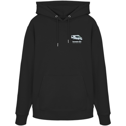 Premium Organic Hoodie "Black" - vorne und hinten bedruckt mit Deiner Camper Illustration