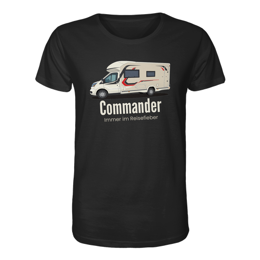 Organic Shirt "Black" - bedruckt mit Deiner Camper Illustration