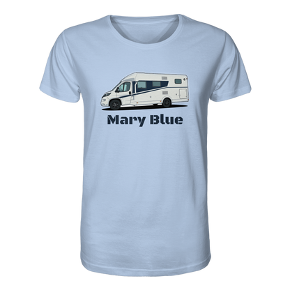 Organic Shirt "Blue Soul" - bedruckt mit Deiner Camper Illustration