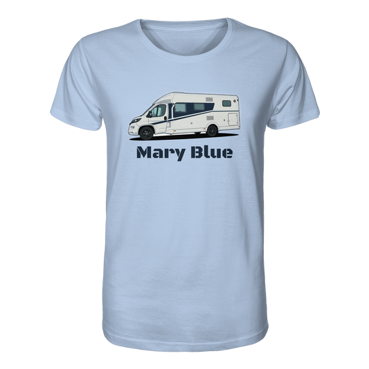 Organic Shirt "Blue Soul" - bedruckt mit Deiner Camper Illustration