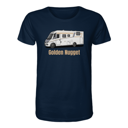 Organic Shirt "French Navy" - bedruckt mit Deiner Camper Illustration