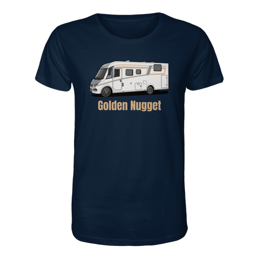 Organic Shirt "French Navy" - bedruckt mit Deiner Camper Illustration