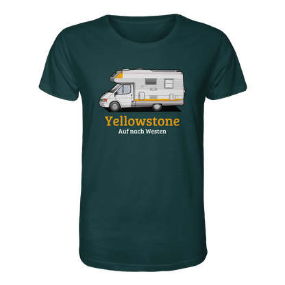 Organic Shirt "Glazed Green" - bedruckt mit Deiner Camper Illustration