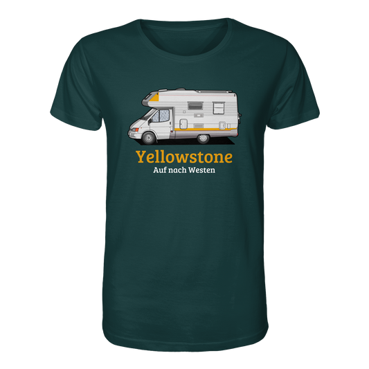 Organic Shirt "Glazed Green" - bedruckt mit Deiner Camper Illustration