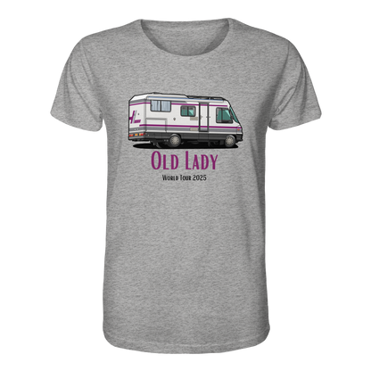 Organic Shirt "Heather Grey" - bedruckt mit Deiner Camper Illustration