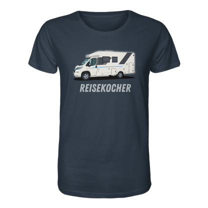 Organic Shirt "India Ink Grey" - bedruckt mit Deiner Camper Illustration