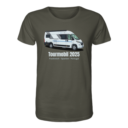 Organic Shirt "Khaki" - bedruckt mit Deiner Camper Illustration