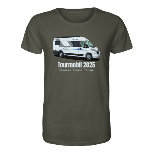 Organic Shirt "Khaki" - bedruckt mit Deiner Camper Illustration