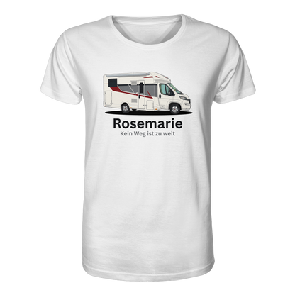 Organic Shirt "White" - bedruckt mit Deiner Camper Illustration